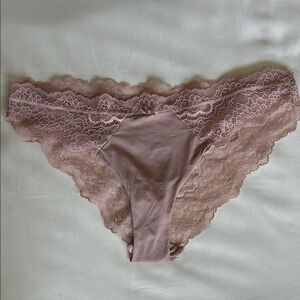 Victoria's Secret Lace Trim Panties - Blush